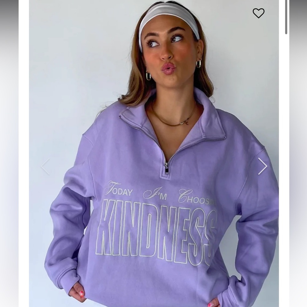 Mayfair Today IM Choosing Kindness Half-Zip Seeatshirt